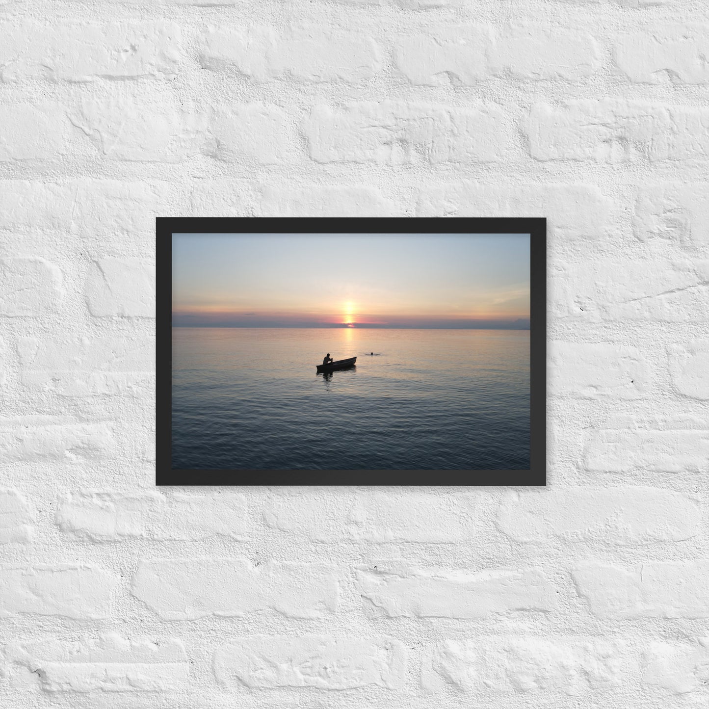 Lake Erie Sunset Framed Poster
