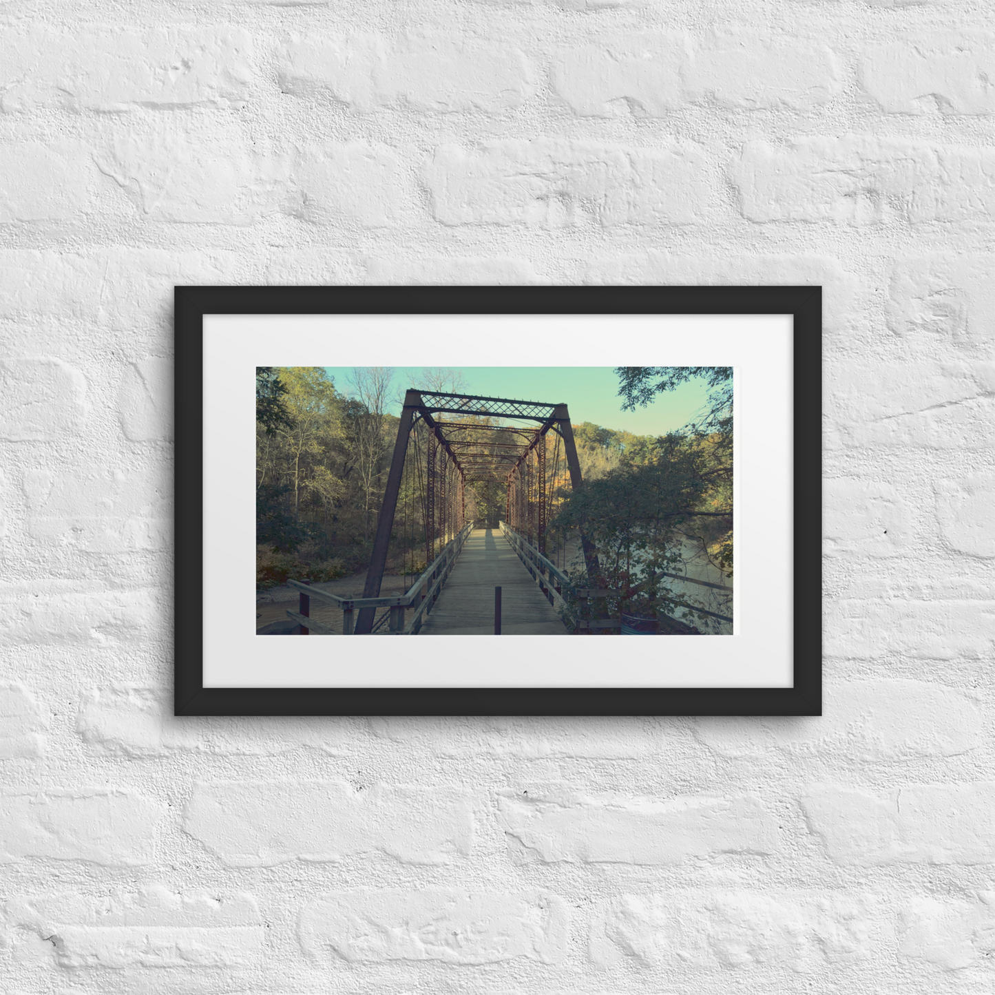 Hobuck Bridge Framed Poster