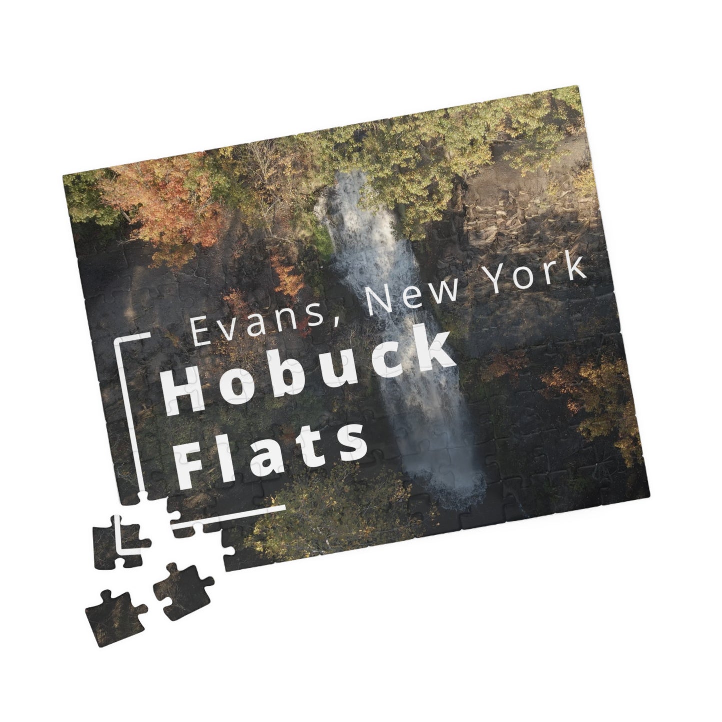 Puzzle | Town of Evans | Hobuck Flats Buttermilk Falls (110, 252, 520, 1014-piece)