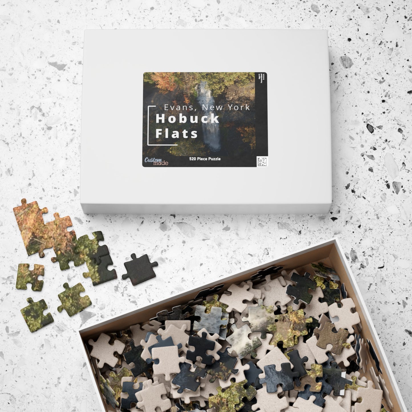 Puzzle | Town of Evans | Hobuck Flats Buttermilk Falls (110, 252, 520, 1014-piece)