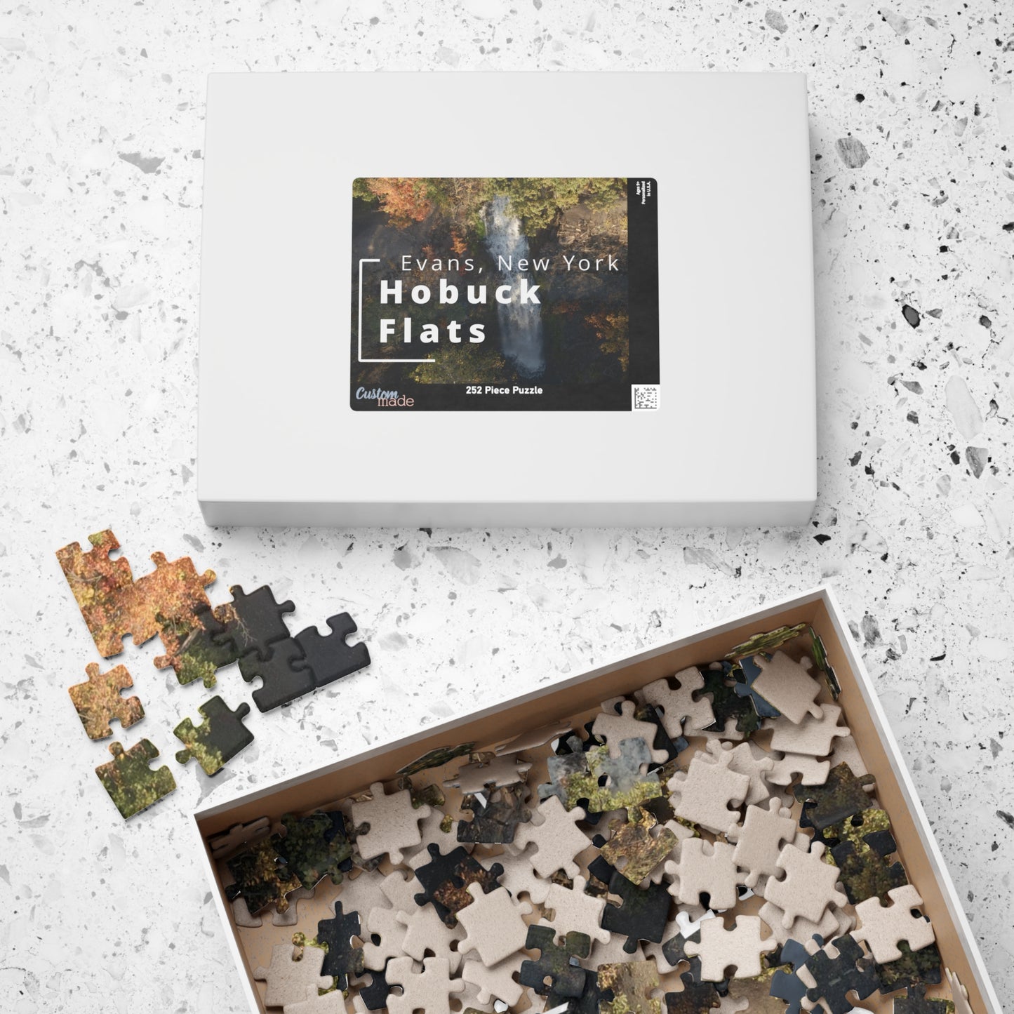 Puzzle | Town of Evans | Hobuck Flats Buttermilk Falls (110, 252, 520, 1014-piece)