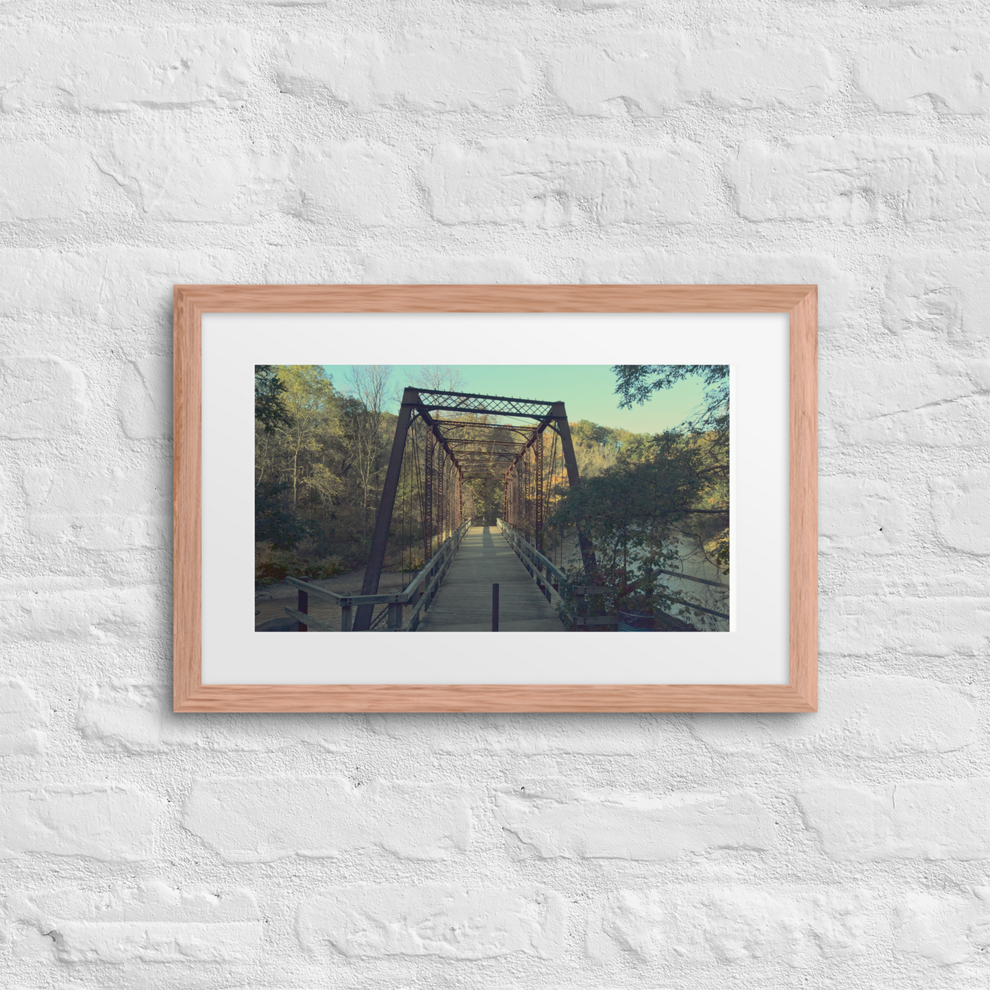 Hobuck Bridge Framed Poster